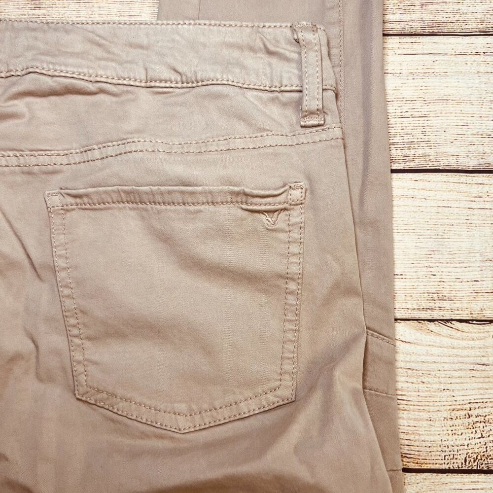 American Eagle Outfitters Tan Moto Jegging Ankle Super Stretch Pants Size 8 - Picture 4 of 13